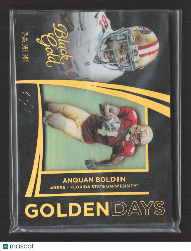 2016 Panini Black Gold Golden Days Anquan Boldin #GDA-18 1/1