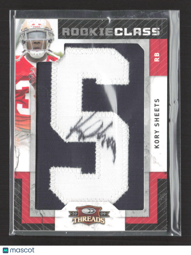 2009 Panini Donruss Threads Kory Sheets #229 Letterman Patch 169/390 Auto