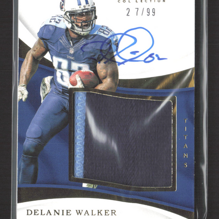 2017 Panini Immaculate Collection Delanie Walker #PP-DH Game-Worn Patch /99 Auto