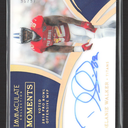 2018 Panini Immaculate Collection Moments Delanie Walker #IM-DW 19/25 Auto