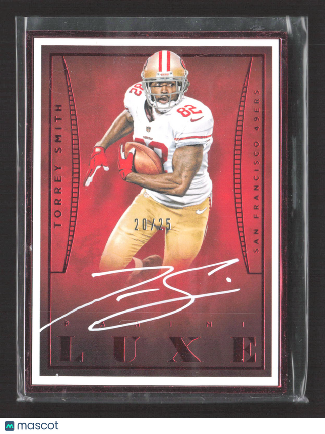 2016 Panini Luxe Torrey Smith #LA-TS 20/25 Auto
