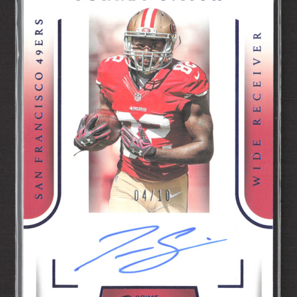 2016 Panini Prime Signatures Torrey Smith #PS-TS 04/10 Auto