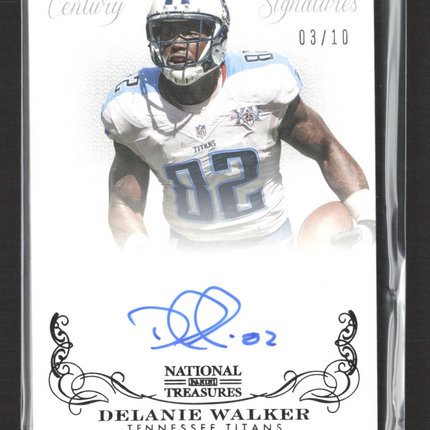 2014 Panini National Treasures Century Signatures Delanie Walker #96 03/10 Auto