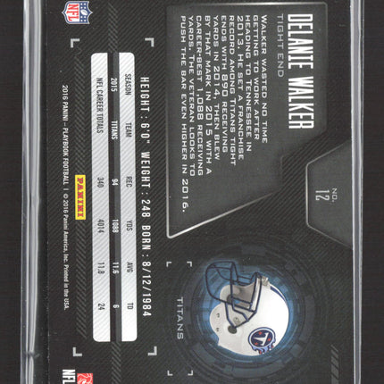 2016 Panini Playbook Delanie Walker #12 Red 1/1