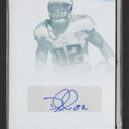 2014 Panini National Treasures Delanie Walker #96 Cyan Printing Plate Auto 1/1