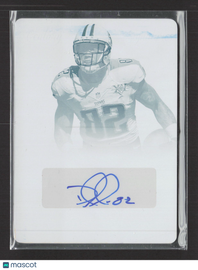 2014 Panini National Treasures Delanie Walker #96 Cyan Printing Plate Auto 1/1