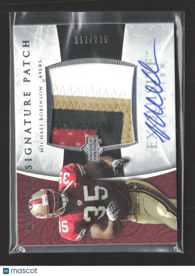 2006 Upper Deck Exquisite Collection Michael Robinson #129 112/225 Patch Auto