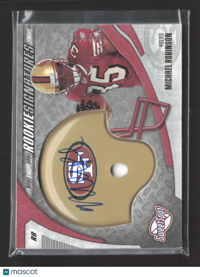 2006 Upper Deck Sweet Spot Rookie Signatures Michael Robinson #216 /899 Auto