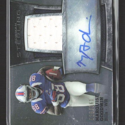 2013 Bowman Sterling Marquise Goodwin #BSAR-MGO Relic Patch RC 026/361 Auto