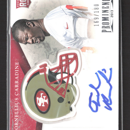 2013 Panini Prominence Cornellius Carradine #104 RC 169/180 Auto
