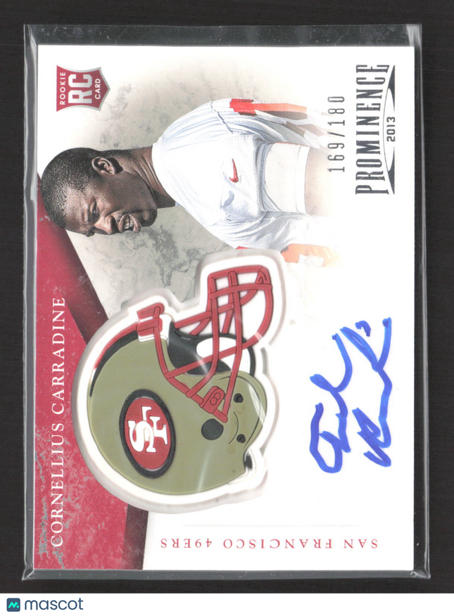 2013 Panini Prominence Cornellius Carradine #104 RC 169/180 Auto