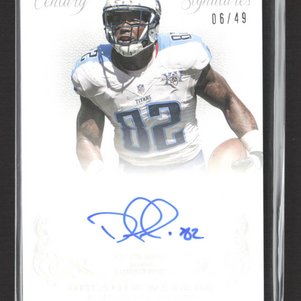 2014 Panini National Treasures Century Signatures Delanie Walker #96 06/49 Auto