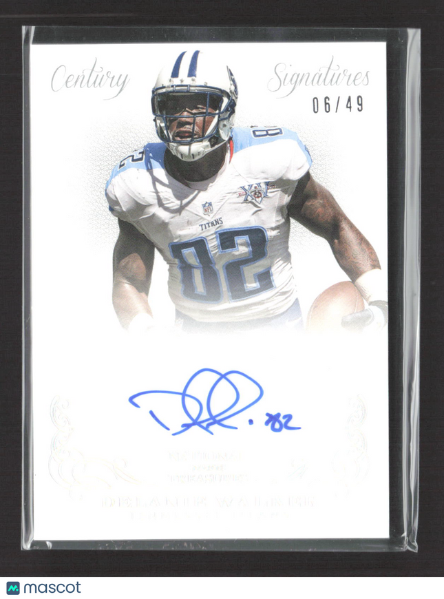 2014 Panini National Treasures Century Signatures Delanie Walker #96 06/49 Auto