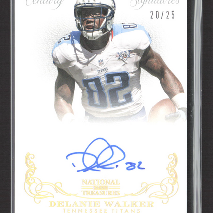 2014 Panini National Treasures Century Signatures Delanie Walker #96 20/25 Auto