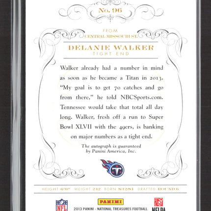 2014 Panini National Treasures Century Signatures Delanie Walker #96 20/25 Auto