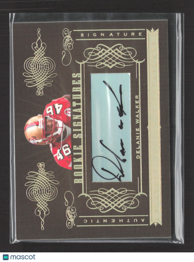2006 Playoff National Treasures Delanie Walker #160 49/52 Auto