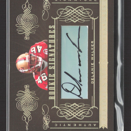 2006 Playoff National Treasures Rookie Signatures Delanie Walker #160 31/52 Auto