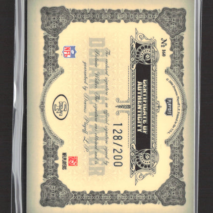 2006 Playoff National Treasures Delanie Walker #160 128/200 Auto