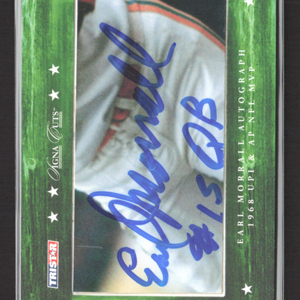 2007 TRISTAR Signa Cuts Earl Morrall Cut Signature 092/110 Auto