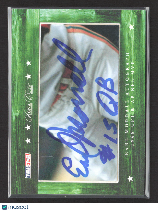 2007 TRISTAR Signa Cuts Earl Morrall Cut Signature 092/110 Auto