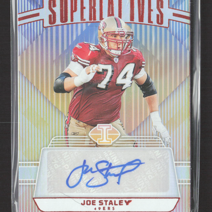 2024 Panini Illusions Superlatives Joe Staley #S-JSY Auto