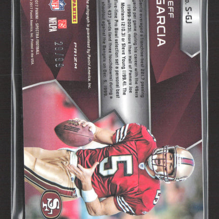 2017 Panini Spectra Prizm Jeff Garcia #S-GJ 29/99 Auto