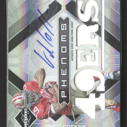 2009 Limited Phenoms Glen Coffee #201 Silver Spotlight Patch Jersey Auto /149