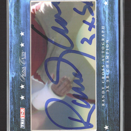 2007 TRISTAR Signa Cuts Randy Cross Cut Signature 19/24 Auto