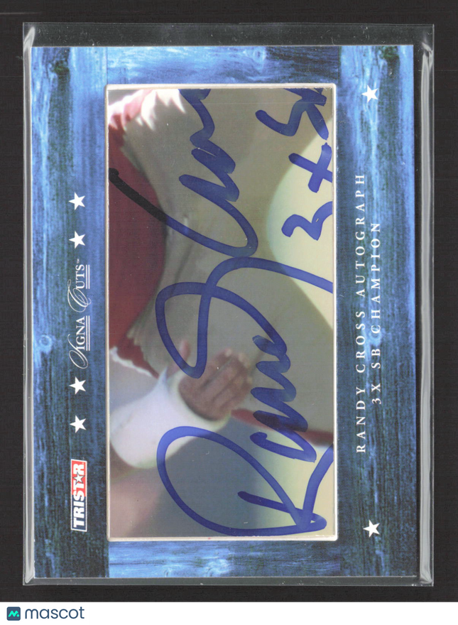 2007 TRISTAR Signa Cuts Randy Cross Cut Signature 19/24 Auto