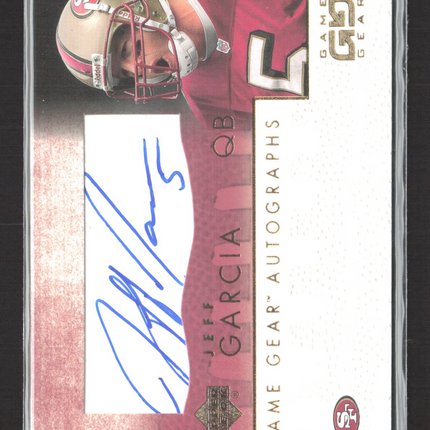 2001 Upper Deck Game Gear Autographs Jeff Garcia #JG-GS Autograph Auto