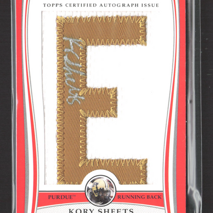 2009 Topps College Letter Patch Kory Sheets #LAP-KS 025/175 Auto