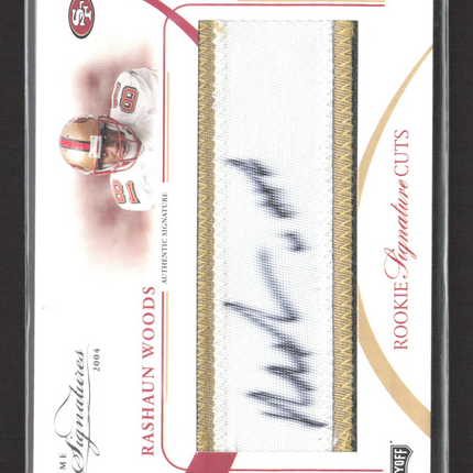 2004 Playoff Prime Signatures Rookie Signature Cuts Rashaun Woods #156 Auto /99