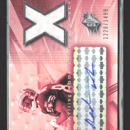2004 UD SPx SPxciting Rookie Rashaun Woods #211 Auto 1220/1499 Jersey Auto