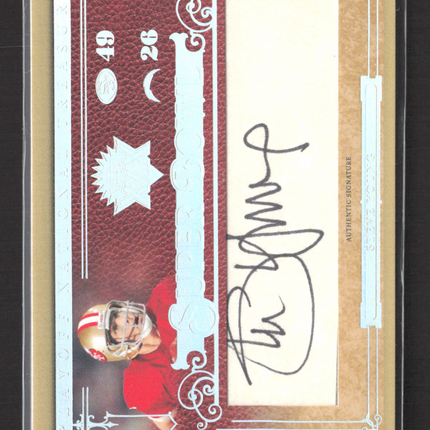 2007 National Treasures Super Bowl Signatures Steve Young #SB-SY 17/50 Auto