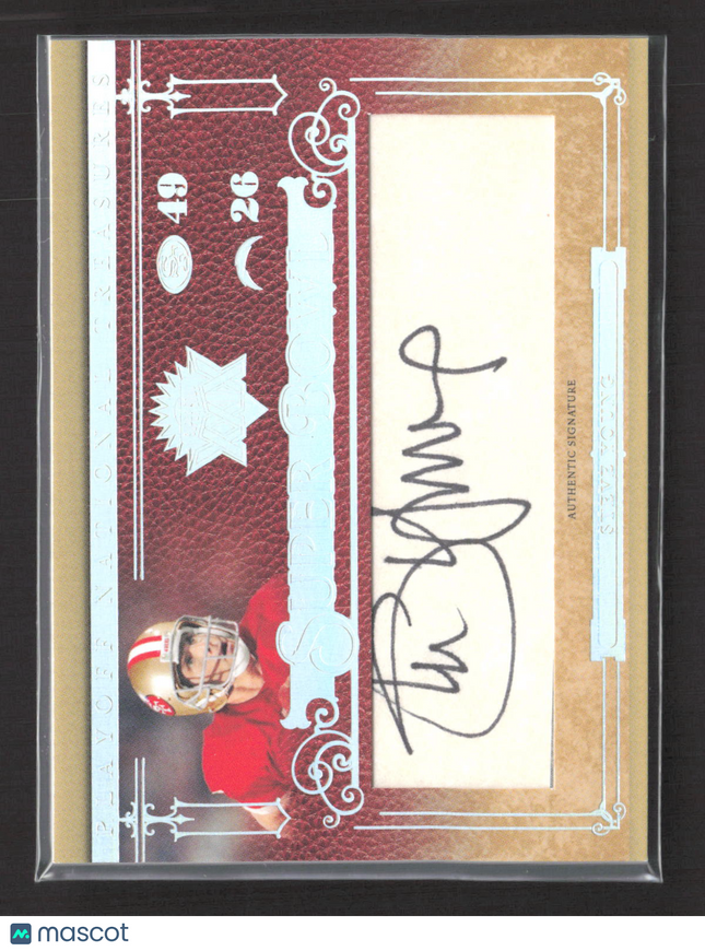 2007 National Treasures Super Bowl Signatures Steve Young #SB-SY 17/50 Auto