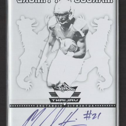2013 Leaf Valiant Draft Marcus Lattimore #BA-ML1 Black Printing Plate 1/1 Auto