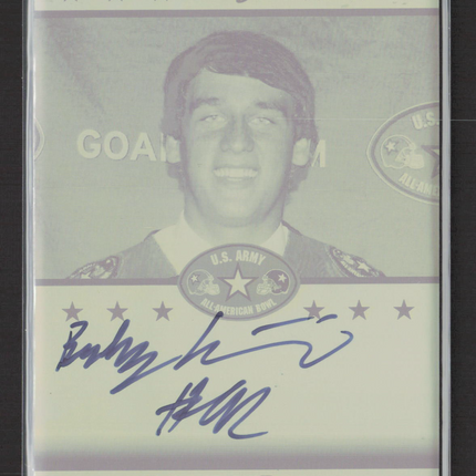 2012 Leaf US Army Bradley Pinion #TA-BP1 Yellow Printing Plate 1/1 Auto