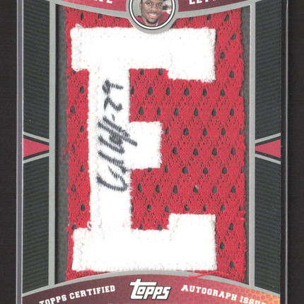 2009 Topps Glen Coffee #ARP-GC Player-Worn Letter Patch Auto /2