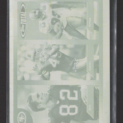 2005 Topps Total Arnaz Battle Aaron Walker Eric Johnson #428 Printing Plate 1/1