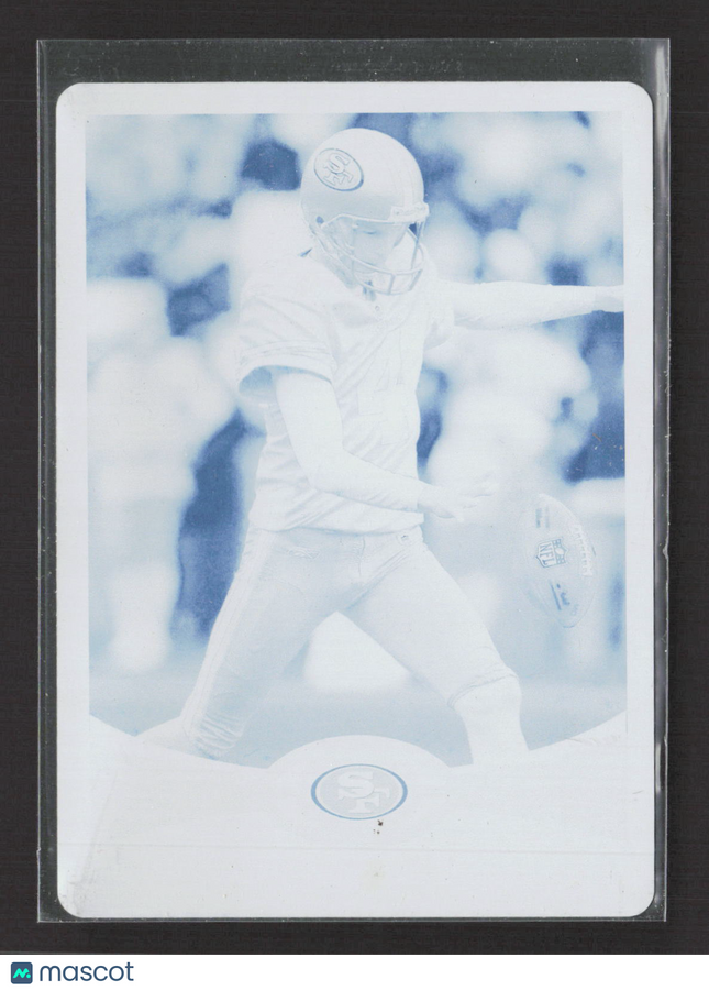 2012 Topps Football Andy Lee #64 Cyan Printing Plate Cyan 1/1