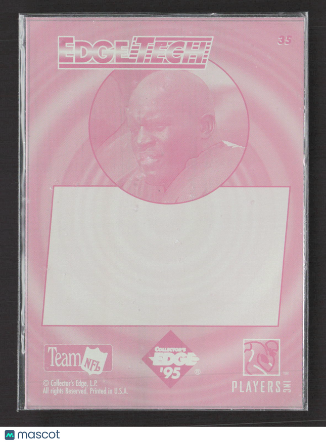 1995 Collector's Edge EdgeTech Emmitt Smith #35 Printing Plate Magenta 1/1