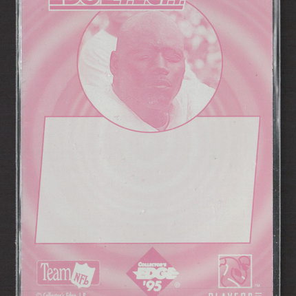 1995 Collector's Edge Edge Tech Warren Sapp #31 Magenta Printing Plate