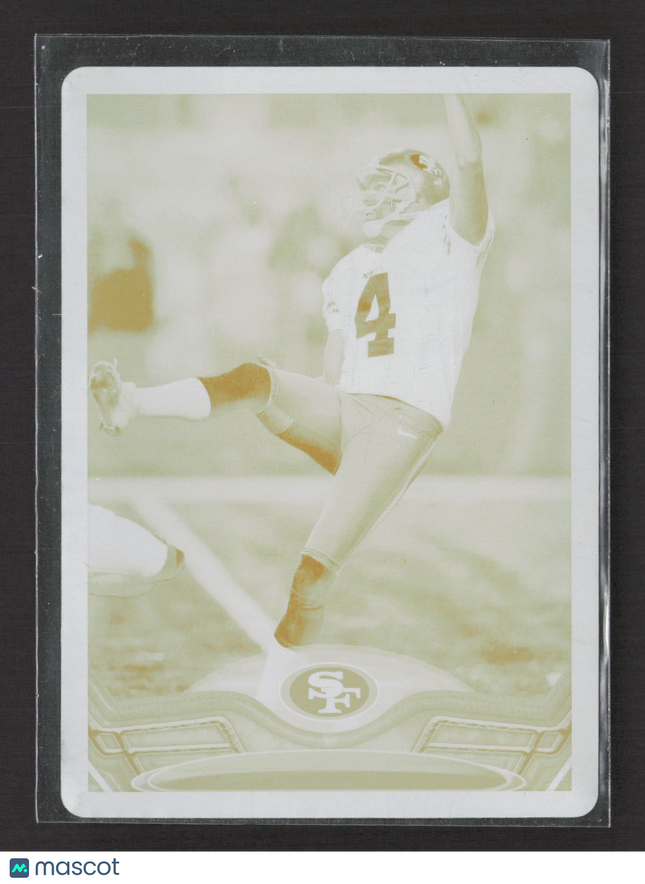 2013 Topps Football Andy Lee #326 Yellow Printing Plate 1/1