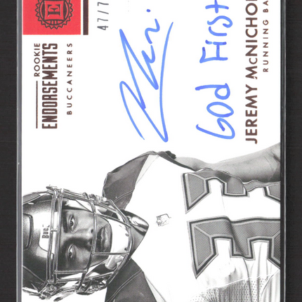 2017 Panini Encased Rookie Endorsements Jeremy McNichols #RE-JMN 47/75 Auto