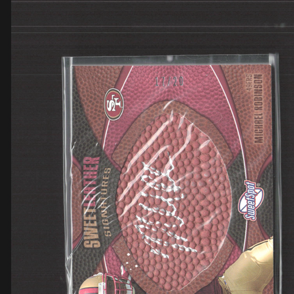 2006 Upper Deck Sweet Spot Sweet Leather Michael Robinson #SLS-MR 17/20 Auto