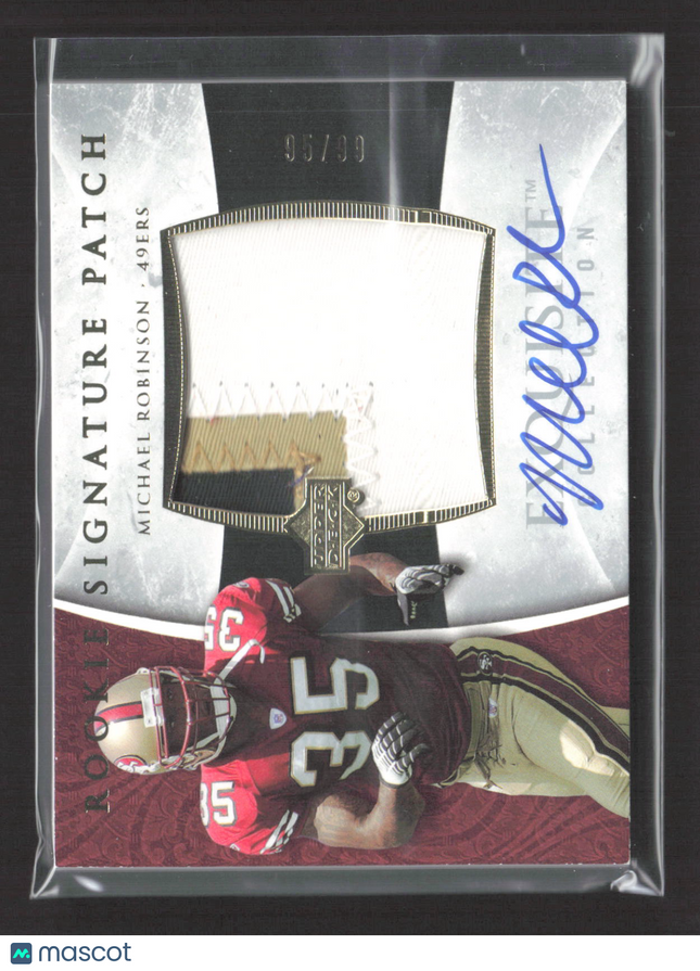 2006 Upper Deck Exquisite Collection Michael Robinson #129 /99 Patch Auto
