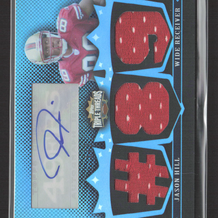 2007 Topps Triple Threads Jason Hill #TTRA-30 Sapphire Jersey Relic Auto /3