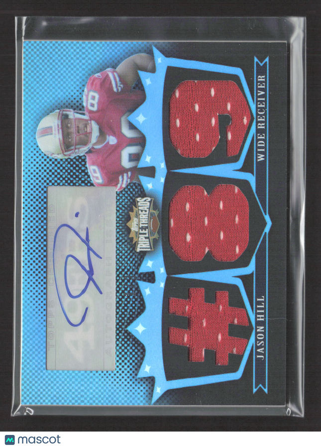 2007 Topps Triple Threads Jason Hill #TTRA-30 Sapphire Jersey Relic Auto /3