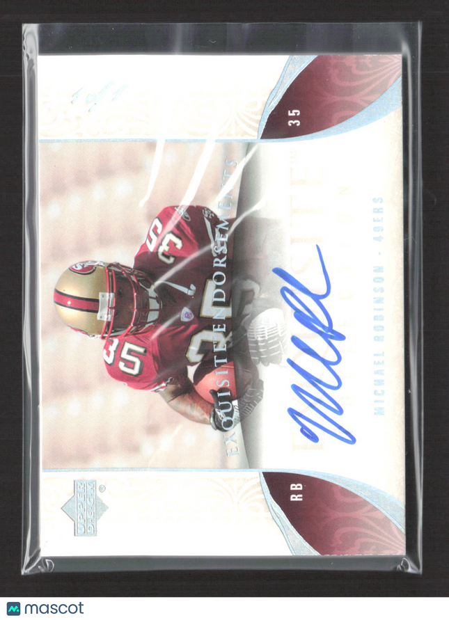 2006 Upper Deck Exquisite Endorsements Michael Robinson #EE-MR Auto 1/1