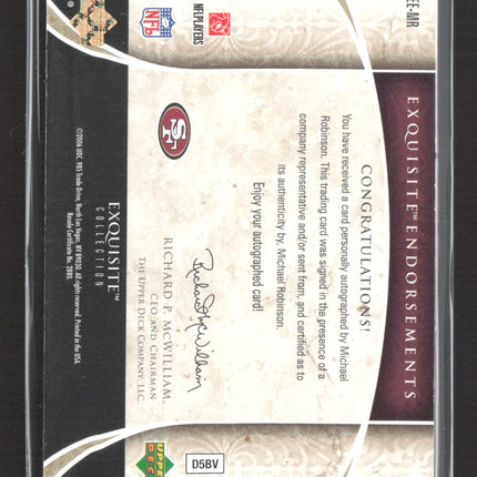 2006 Upper Deck Exquisite Endorsements Michael Robinson #EE-MR Auto 1/1